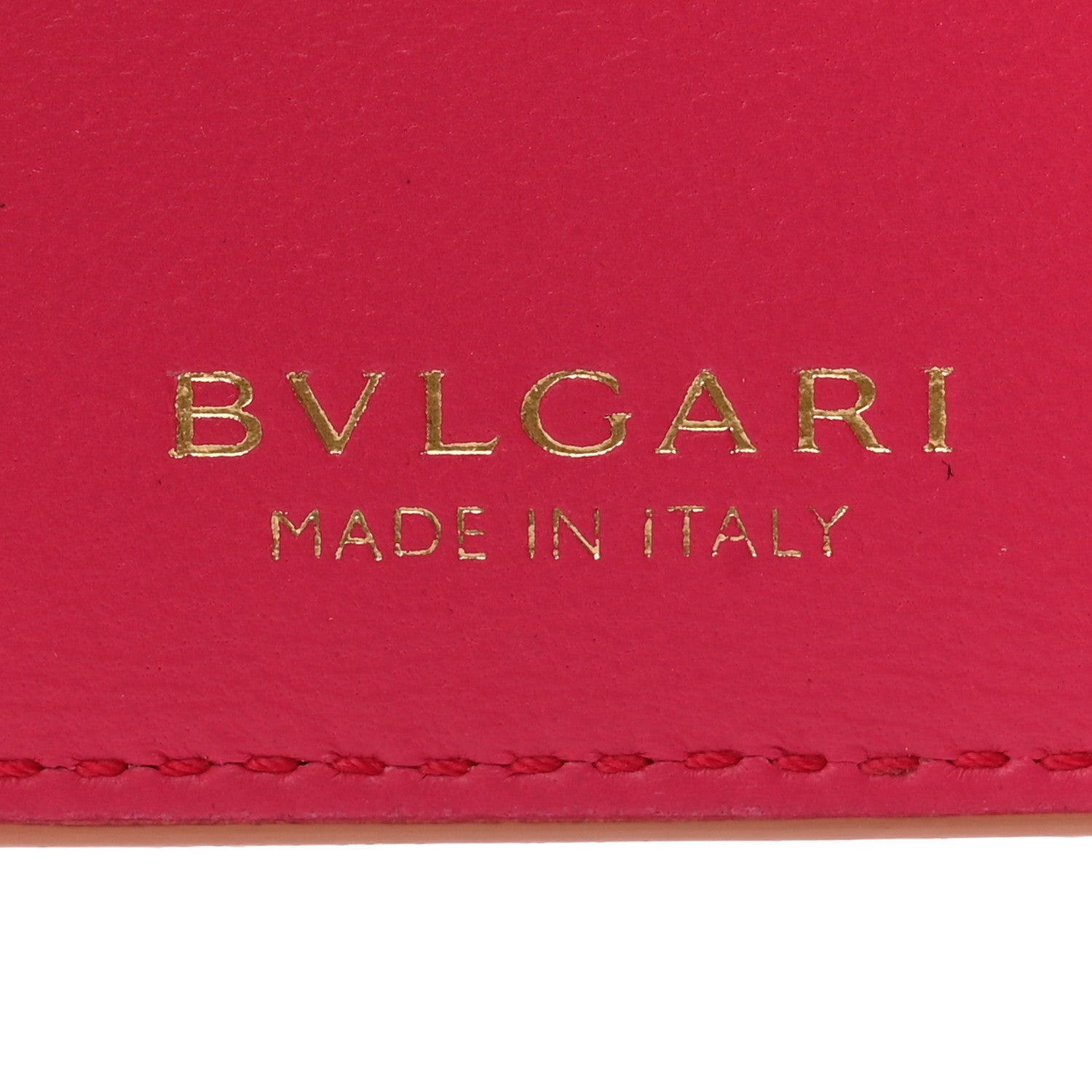Bulgari Serpenti Calfskin Forever Card Case Coral 7 of 9