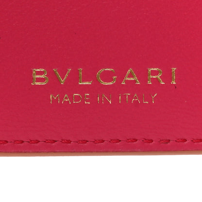 Bulgari Serpenti Calfskin Forever Card Case Coral 7 of 9