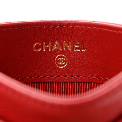 Chanel Caviar Quilted Card Holder Red 6 of 10