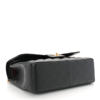 Chanel Caviar Quilted Jumbo Double Flap Black 4 of 10