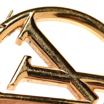 Louis Vuitton Metal Louise Hoop Earrings Gold 5 of 5