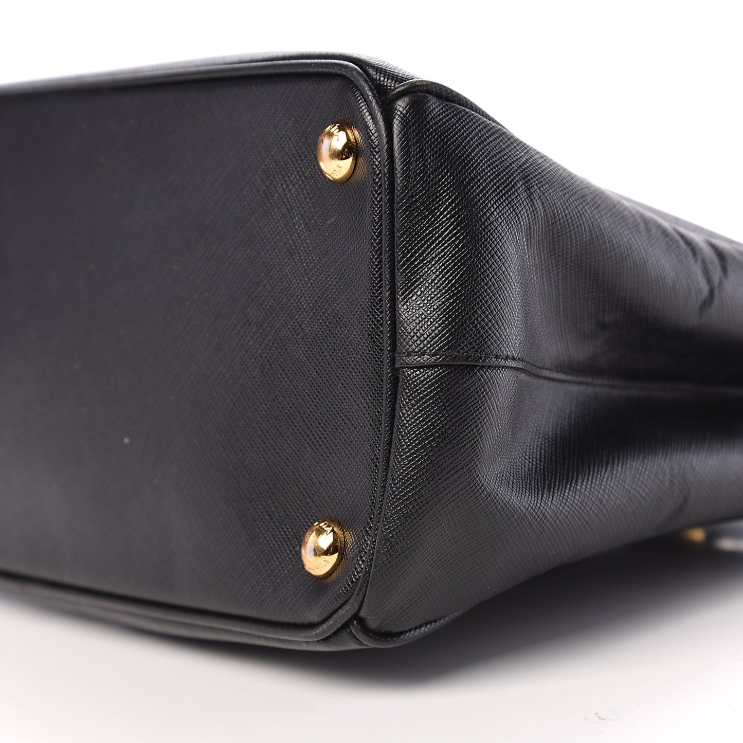 Saffiano Small Galleria Double Zip Tote Black