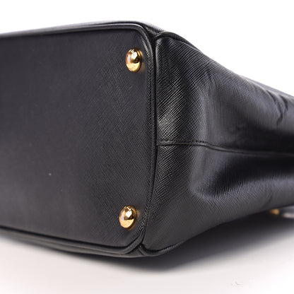 Prada Saffiano Small Galleria Double Zip Tote Black 11 of 12