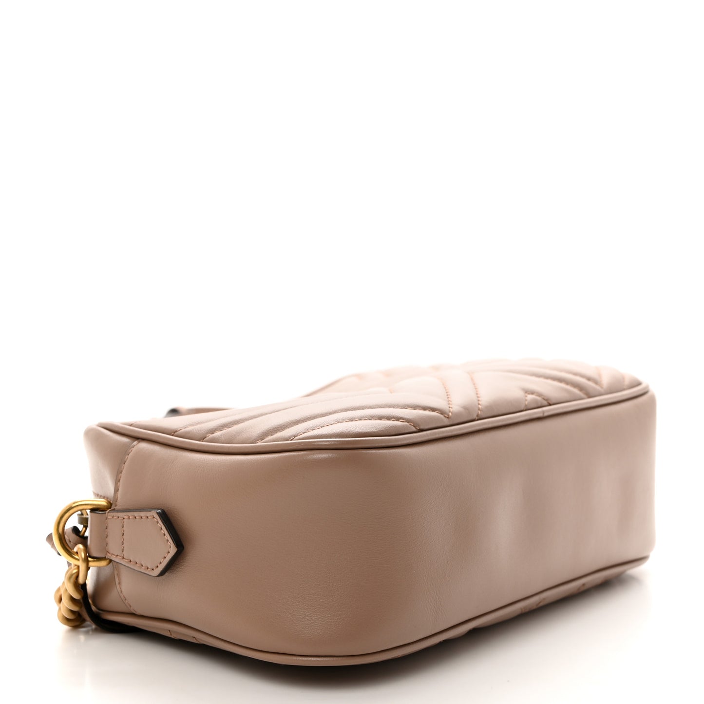 Calfskin Matelasse Small GG Marmont Chain Shoulder Bag Porcelain Rose