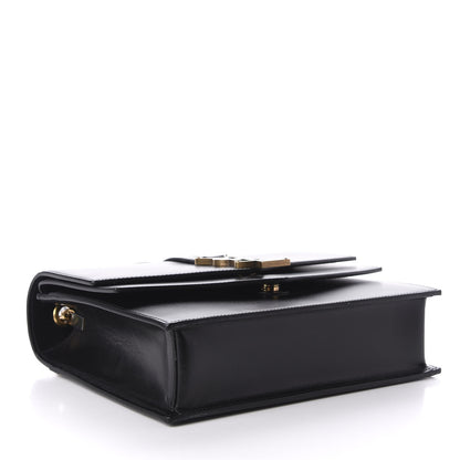 Saint Laurent Smooth Calfskin Monogram Medium Sulpice Shoulder Bag Black 4 of 12