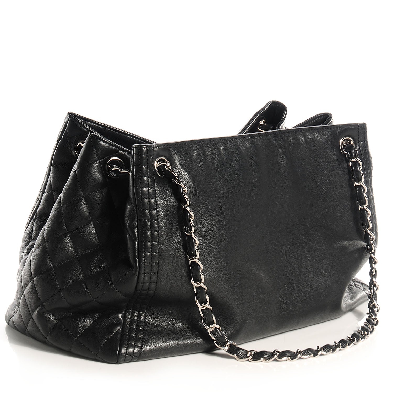 Chanel Calfskin Coco Bengal Open Accordion Tote Black 3 of 7