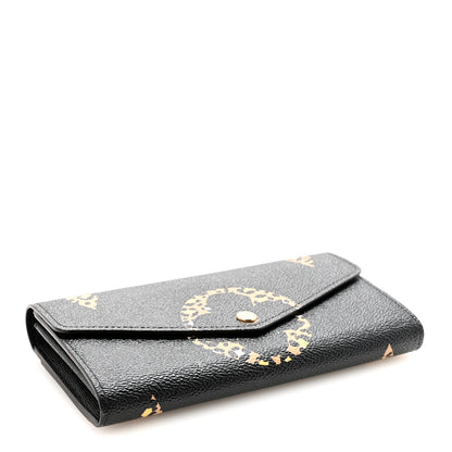 Louis Vuitton Monogram Giant Jungle Sarah Wallet Black 4 of 6