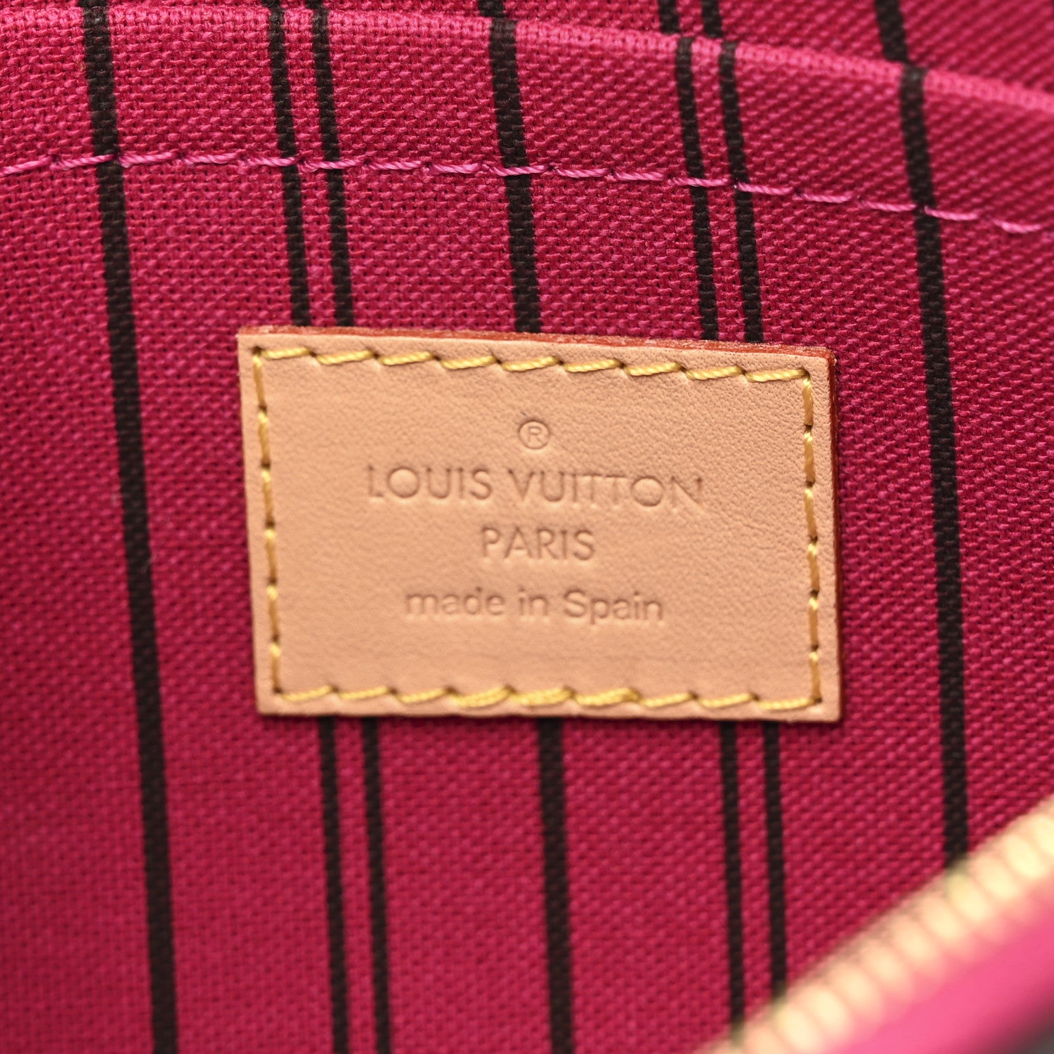 Louis Vuitton Monogram Neverfull MM GM Pochette Pivoine 6 of 8