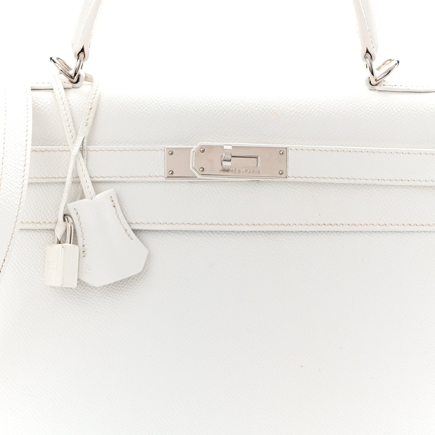 Hermes Epsom Kelly Sellier 32 White 8 of 12