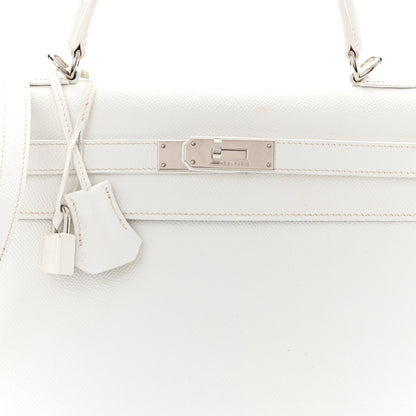 Hermes Epsom Kelly Sellier 32 White 8 of 12