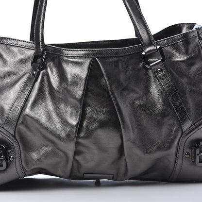 Burberry Metallic Calfskin Shoulder Bag Anthracite 9 of 13