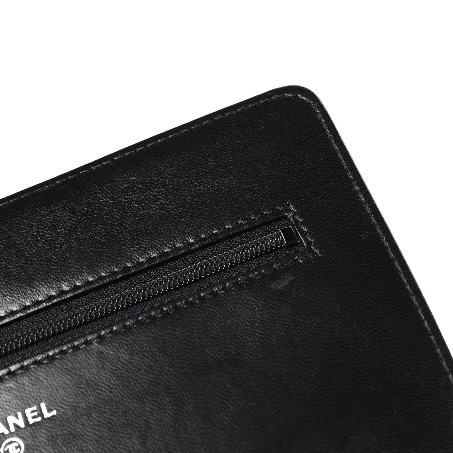Chanel Lambskin Quilted Boy Wallet On Chain WOC Black 13 of 13