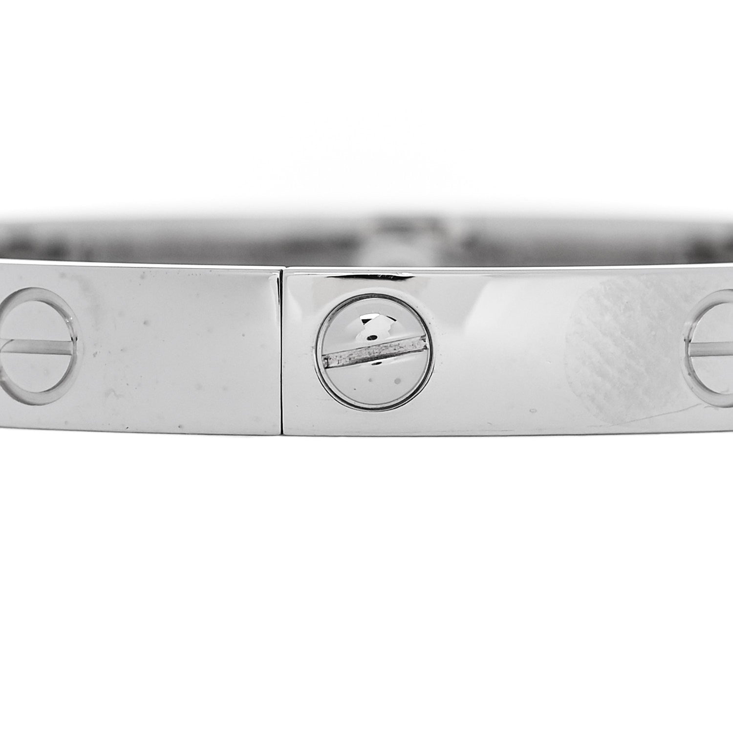Cartier 18K White Gold 4 Diamond LOVE Bracelet 16 4 of 7