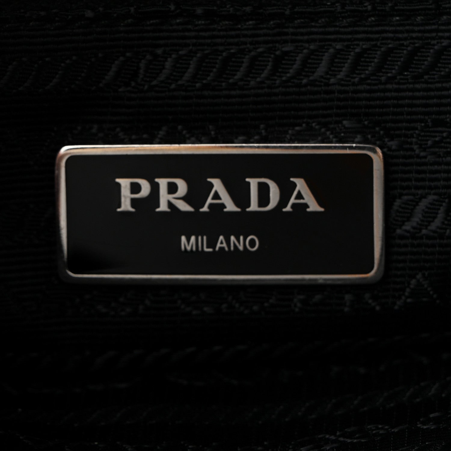 Prada Tessuto Nylon Saffiano Flat Messenger Bag Black 6 of 13