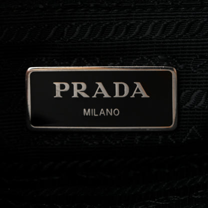 Prada Tessuto Nylon Saffiano Flat Messenger Bag Black 6 of 13