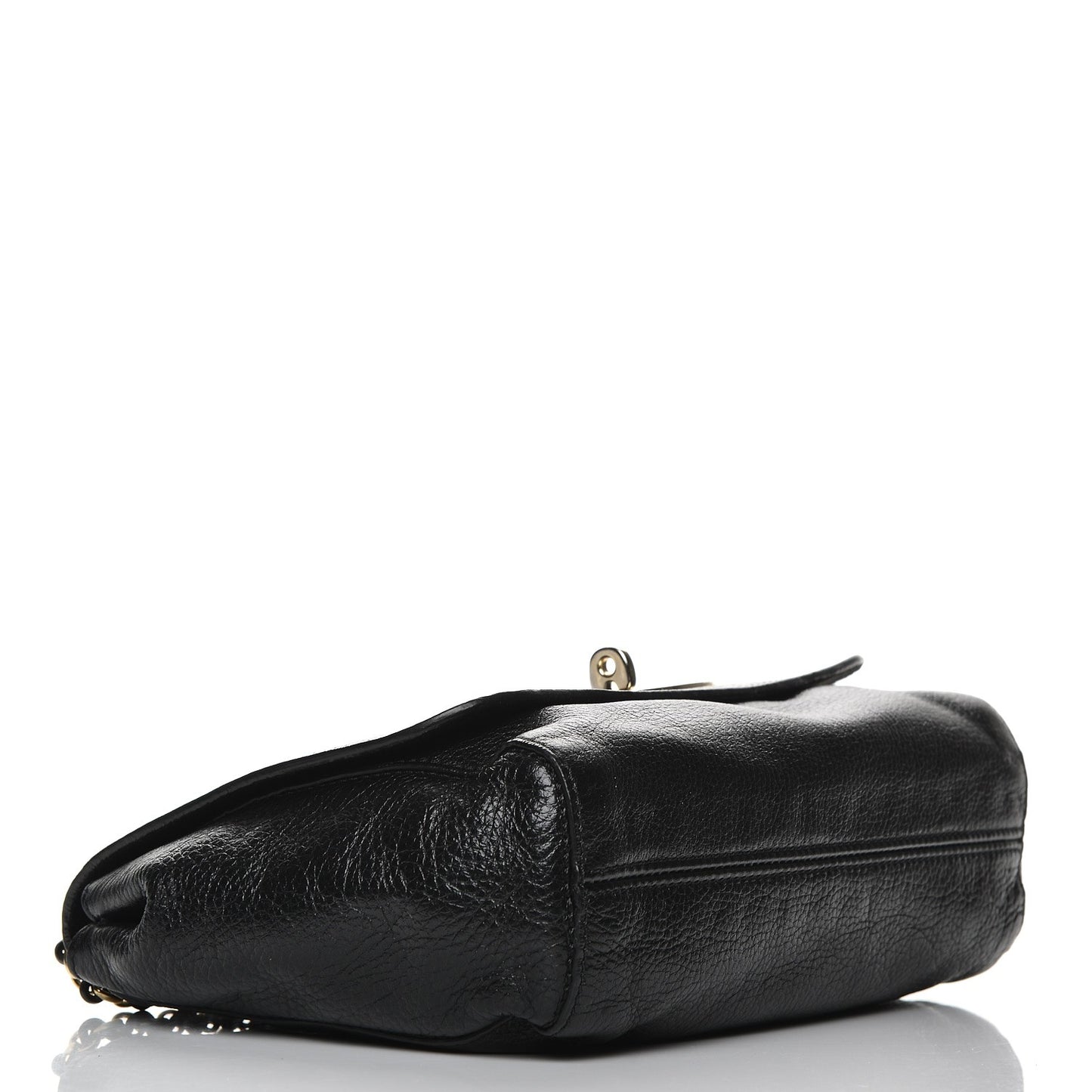 Soft Spongy Calfskin Small Lily Flap Black