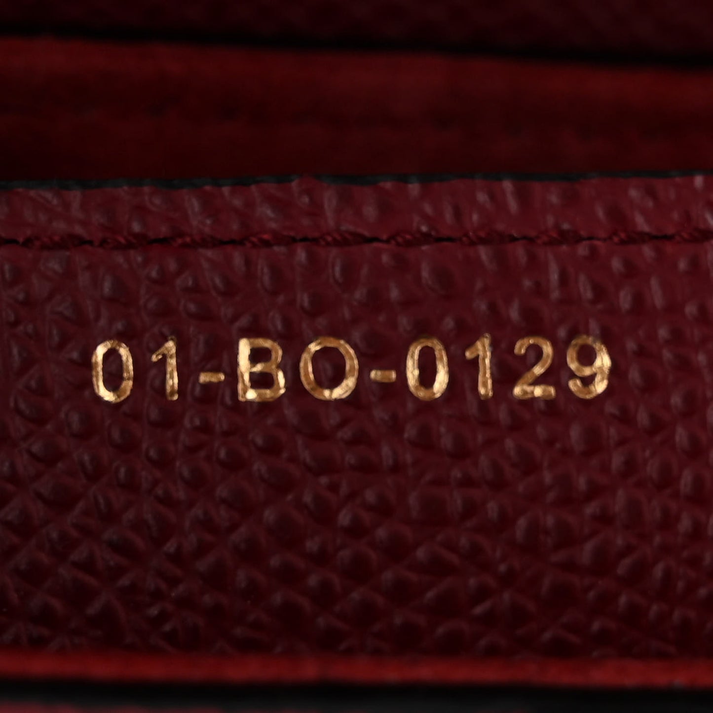 Grained Calfskin Saddle Bag Red