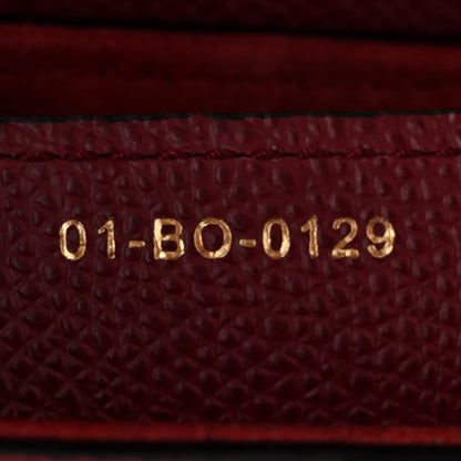 Christian Dior Grained Calfskin Saddle Bag Red 7 of 10