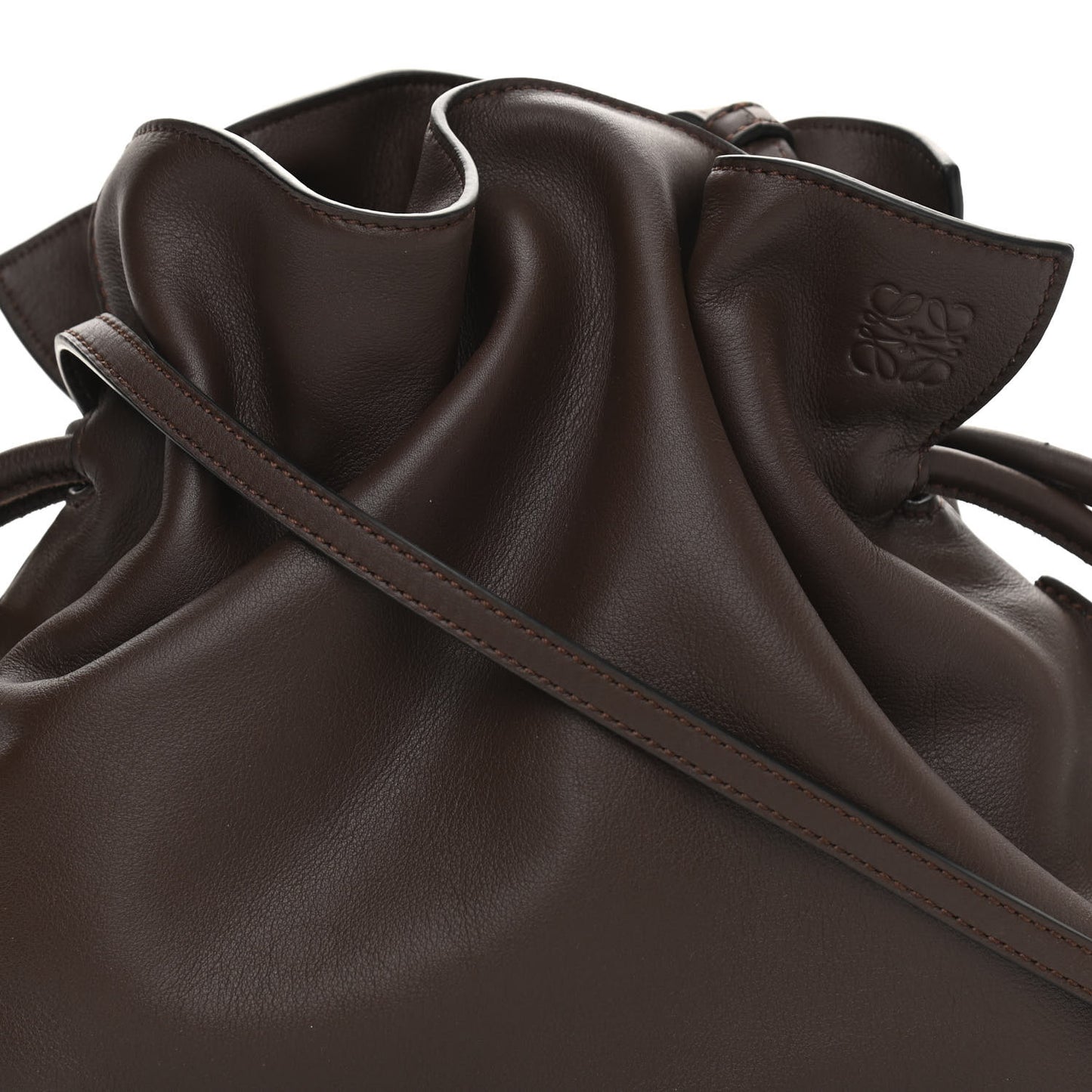 Calfskin Small Flamenco Knot Bag Ebony