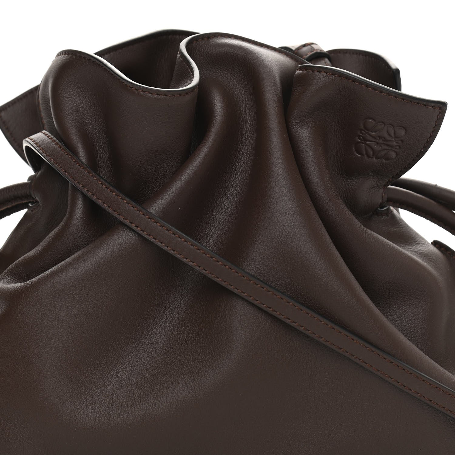 Loewe Calfskin Small Flamenco Knot Bag Ebony 9 of 11