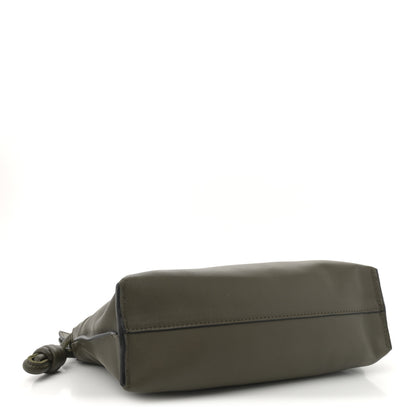 Loewe Calfskin Mini Flamenco Knot Clutch Dark Khaki 4 of 10