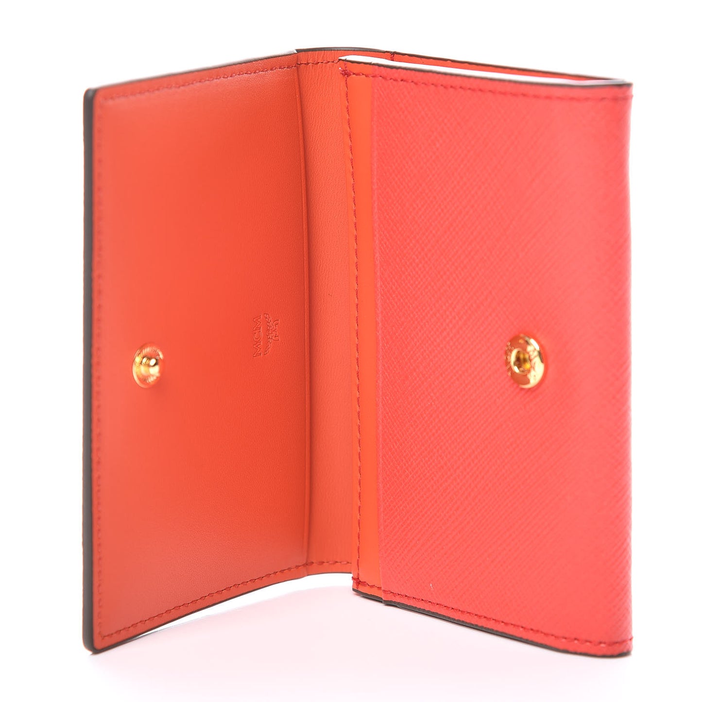 Saffiano Snap Card Wallet Poppy Red