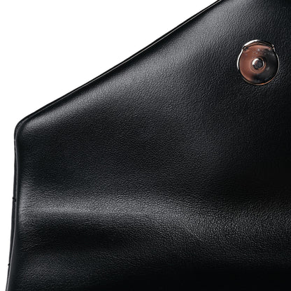 Saint Laurent Calfskin Y Quilted Monogram Toy Loulou Crossbody Bag Black 12 of 13