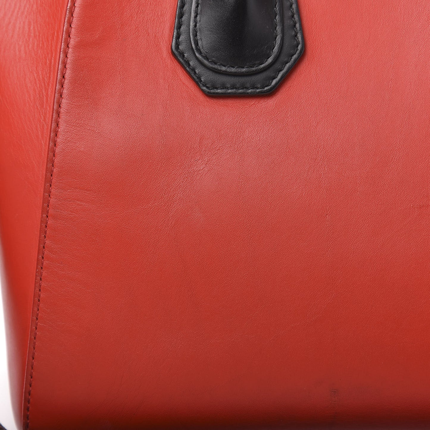 Smooth Calfskin Small Bi-Color Antigona Red Black