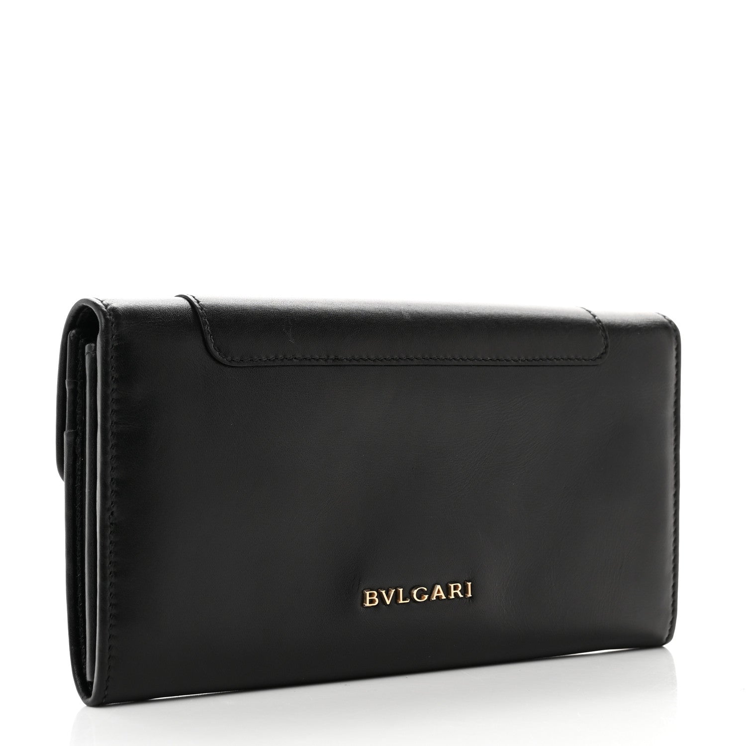 Bulgari Calfskin Serpenti Forever Wallet Black 3 of 9