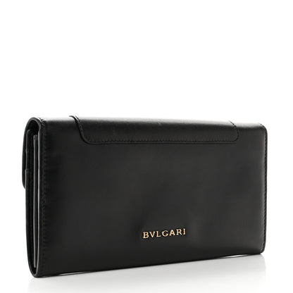 Bulgari Calfskin Serpenti Forever Wallet Black 3 of 9