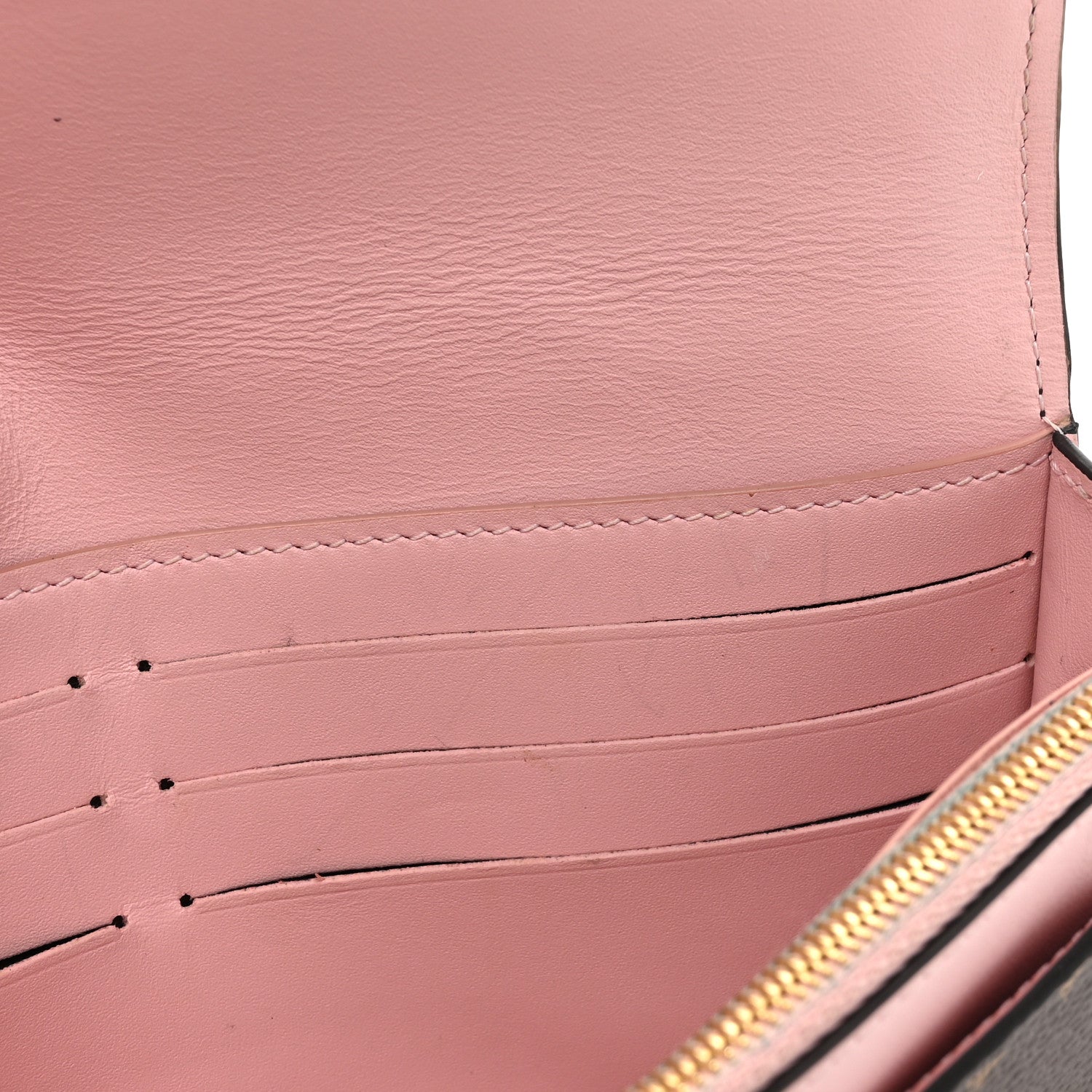 Louis Vuitton Monogram Flore Chain Wallet Rose Ballerine 12 of 15