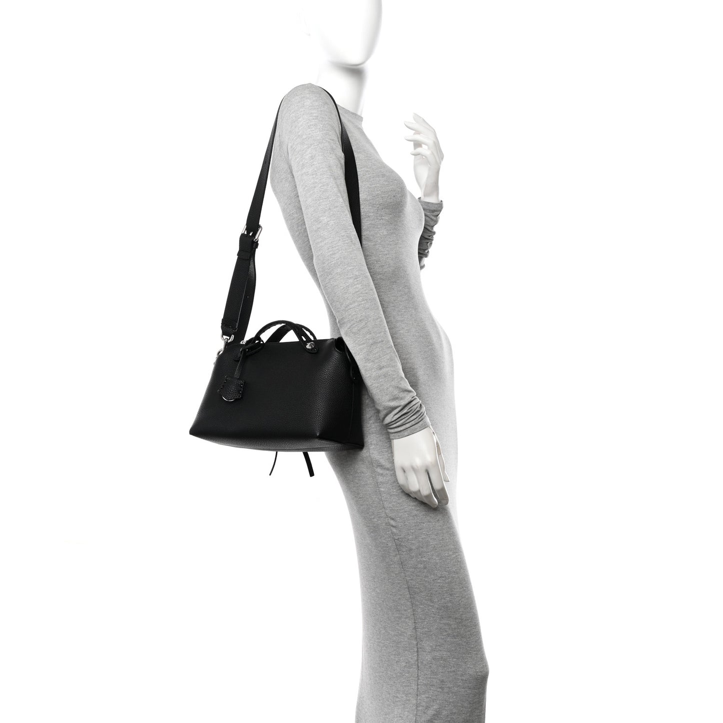 Cuoio Romano Selleria Medium By The Way Boston Bag Black