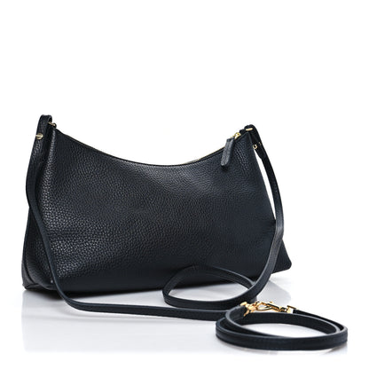 Mansur Gavriel Pebbled Calfskin Rhea Bag Black 3 of 9