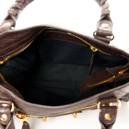 Balenciaga Agneau Giant 12 Gold Hardware Mini City Charbon 6 of 11