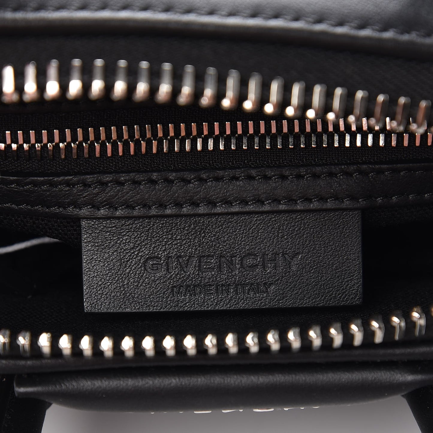 Calfskin Suede Mini Studded Chevron Antigona Black