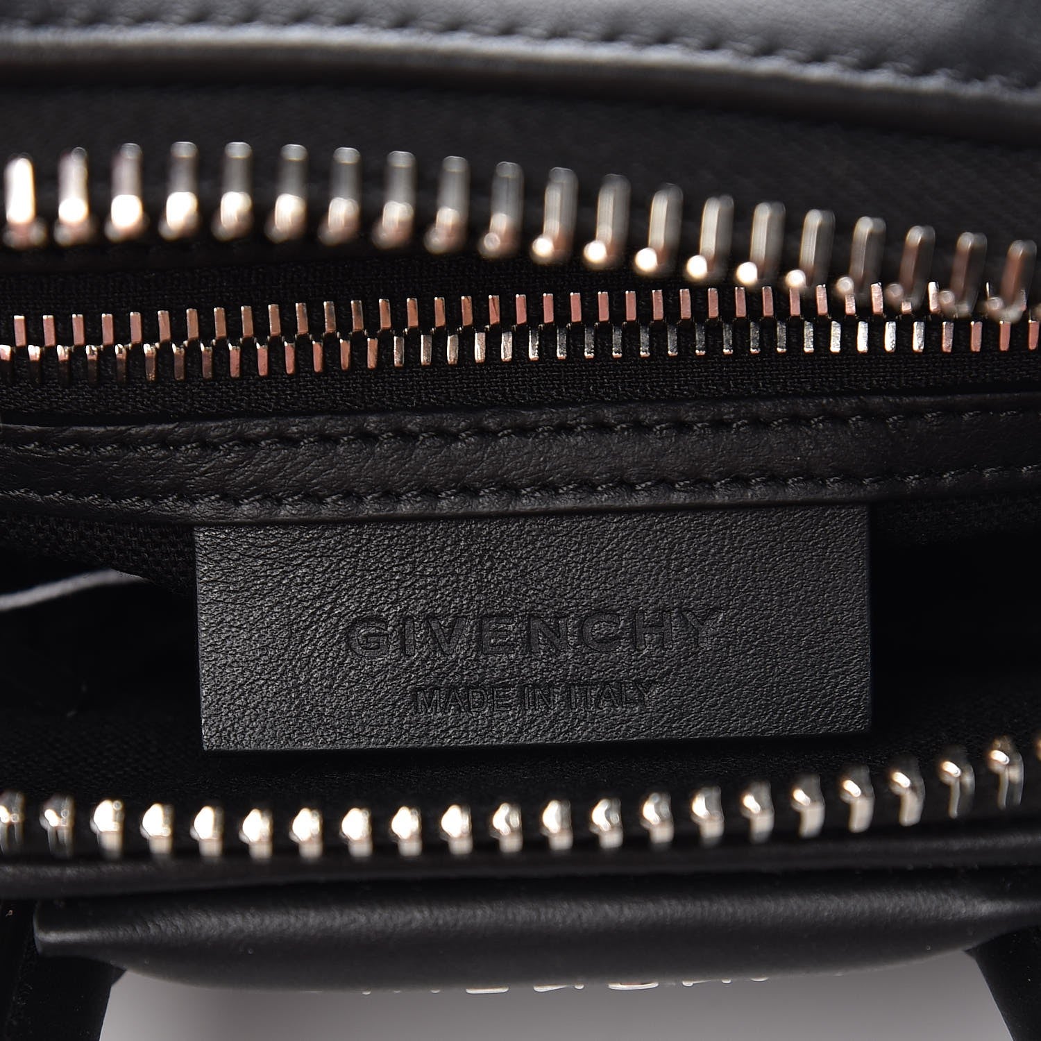 Givenchy Calfskin Suede Mini Studded Chevron Antigona Black 6 of 7