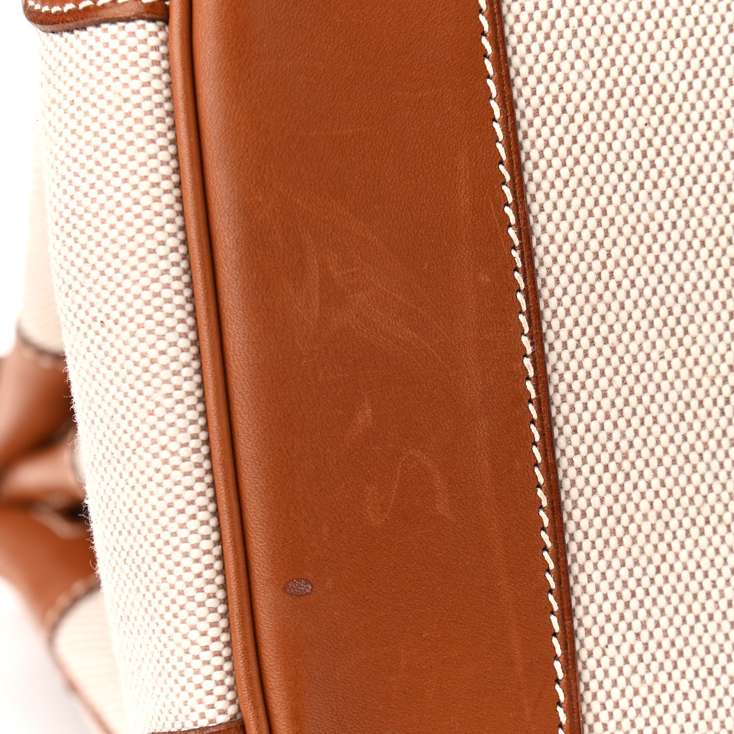 Hermes Toile Barenia Birkin 35 Fauve 10 of 17
