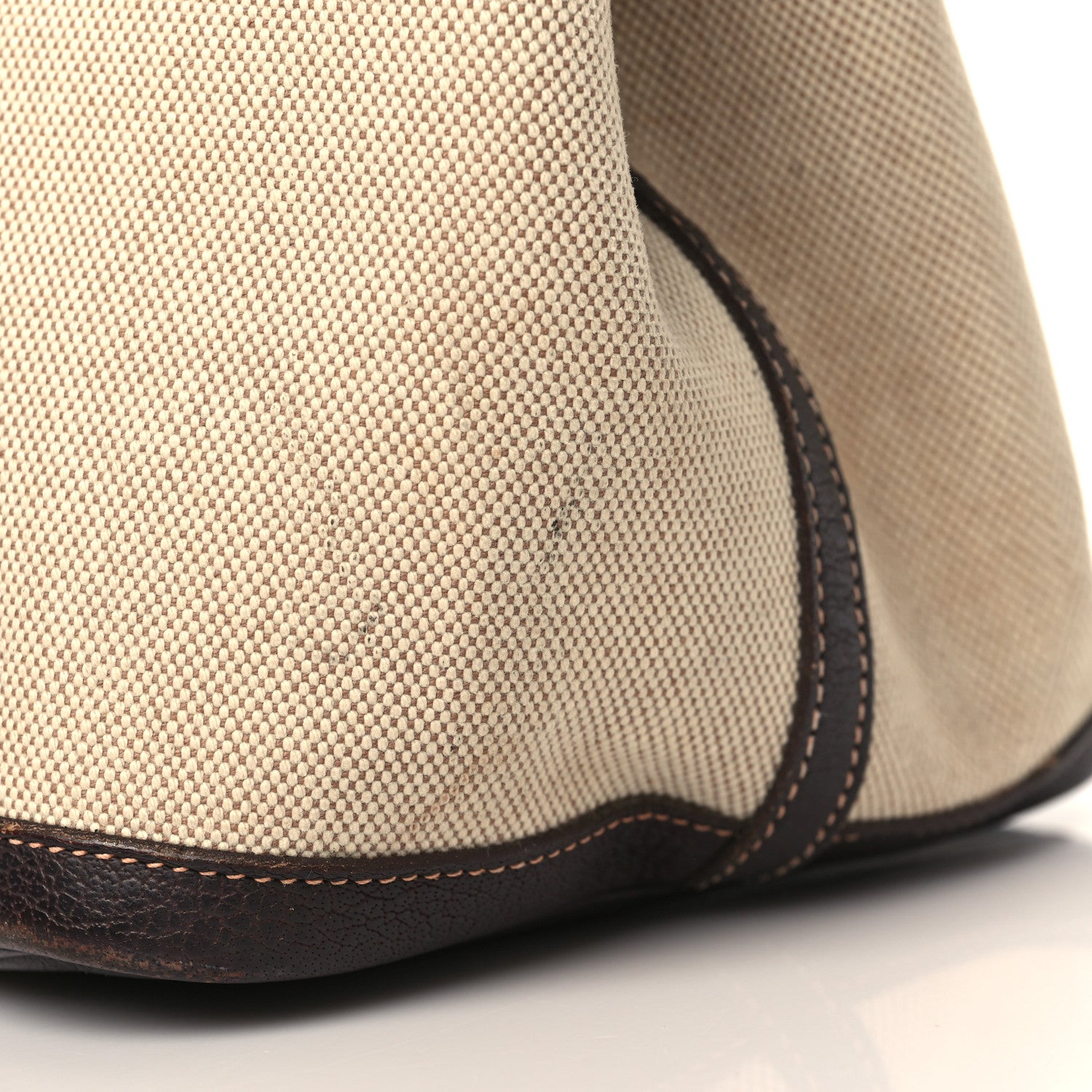 Hermes Toile Buffle Gala Garden Party Tote 36 MM Marron Fonce 10 of 14