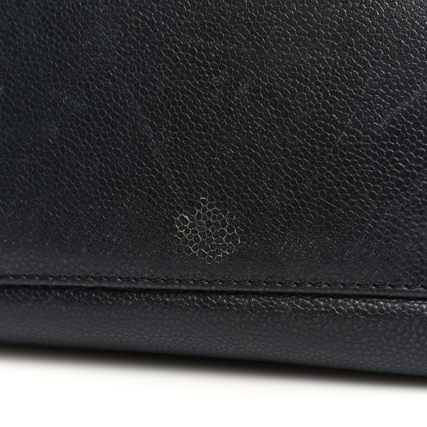Chanel Caviar Stitched CC Shopper Tote Black 17 of 18