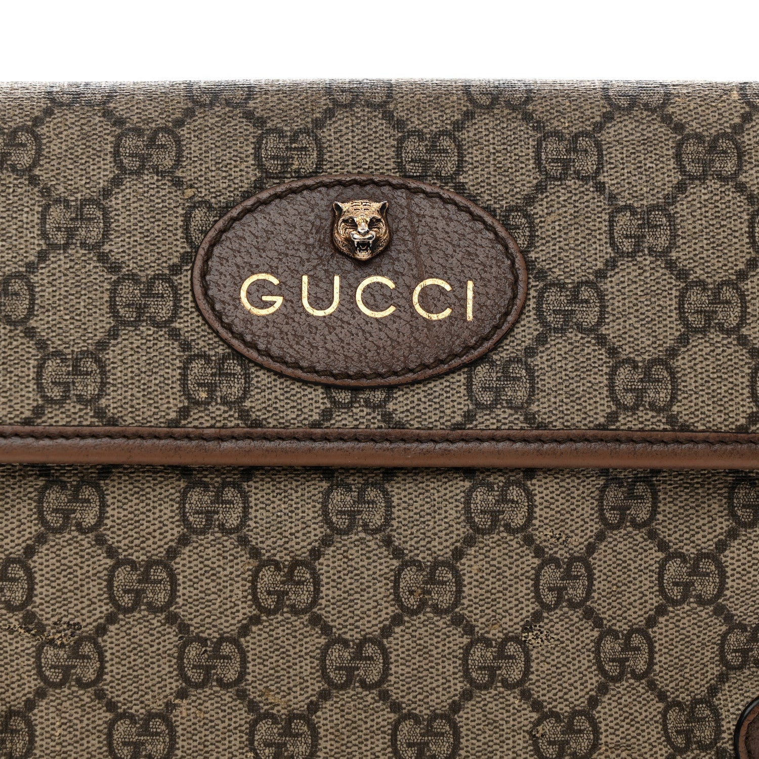 Gucci GG Supreme Monogram Neo Vintage Web Belt Bag Brown 8 of 18