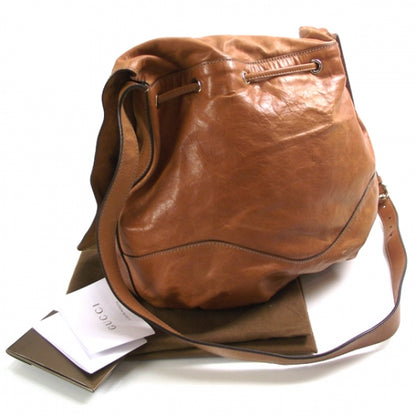 Gucci Calfskin Tattoo Heart Tribeca Messenger Bag Tan 3 of 9