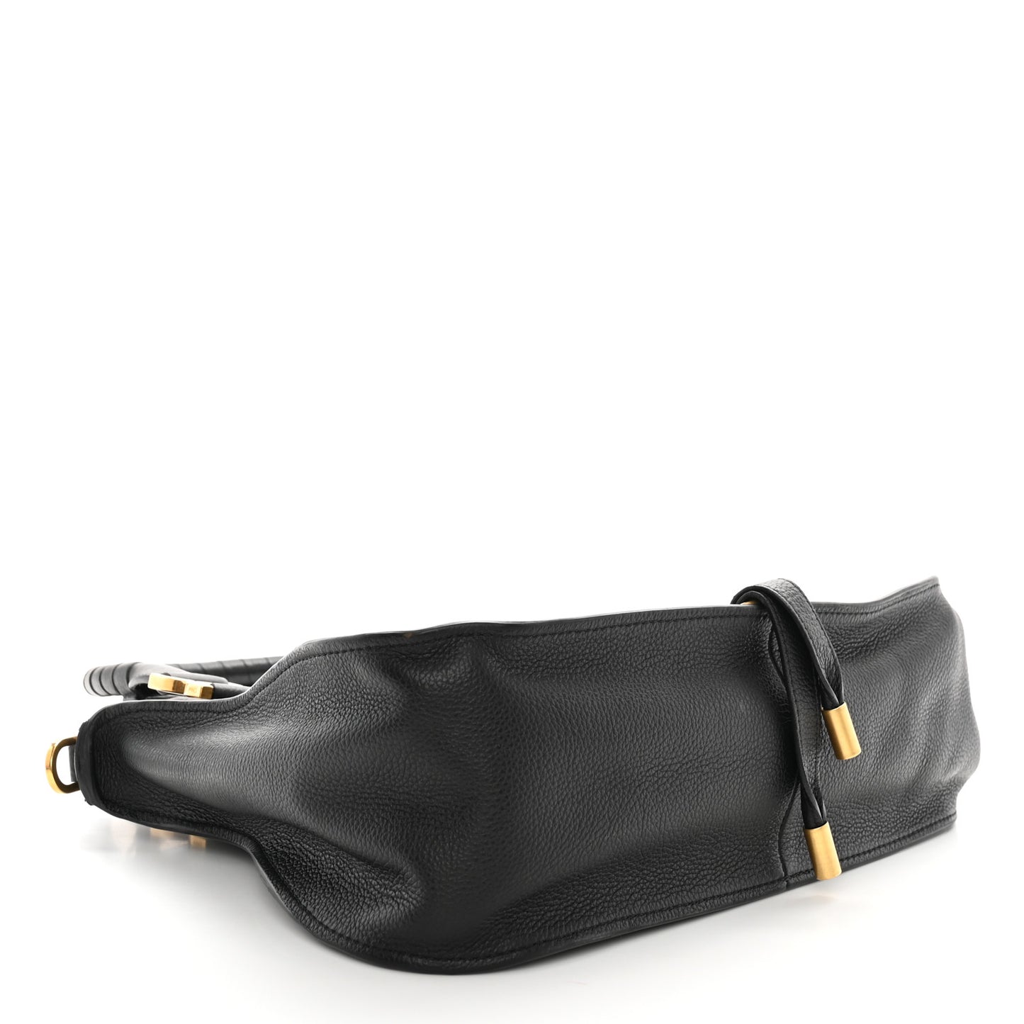 Calfskin Medium Marcie Satchel Black