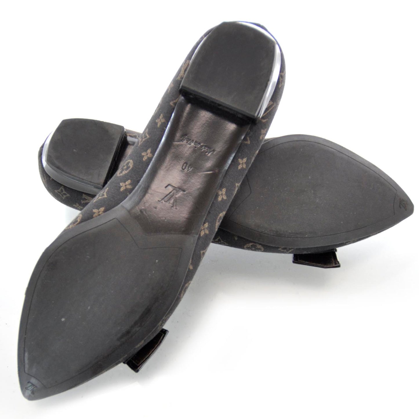 Mini Lin Monogram Buckle Heels 40 Ebene