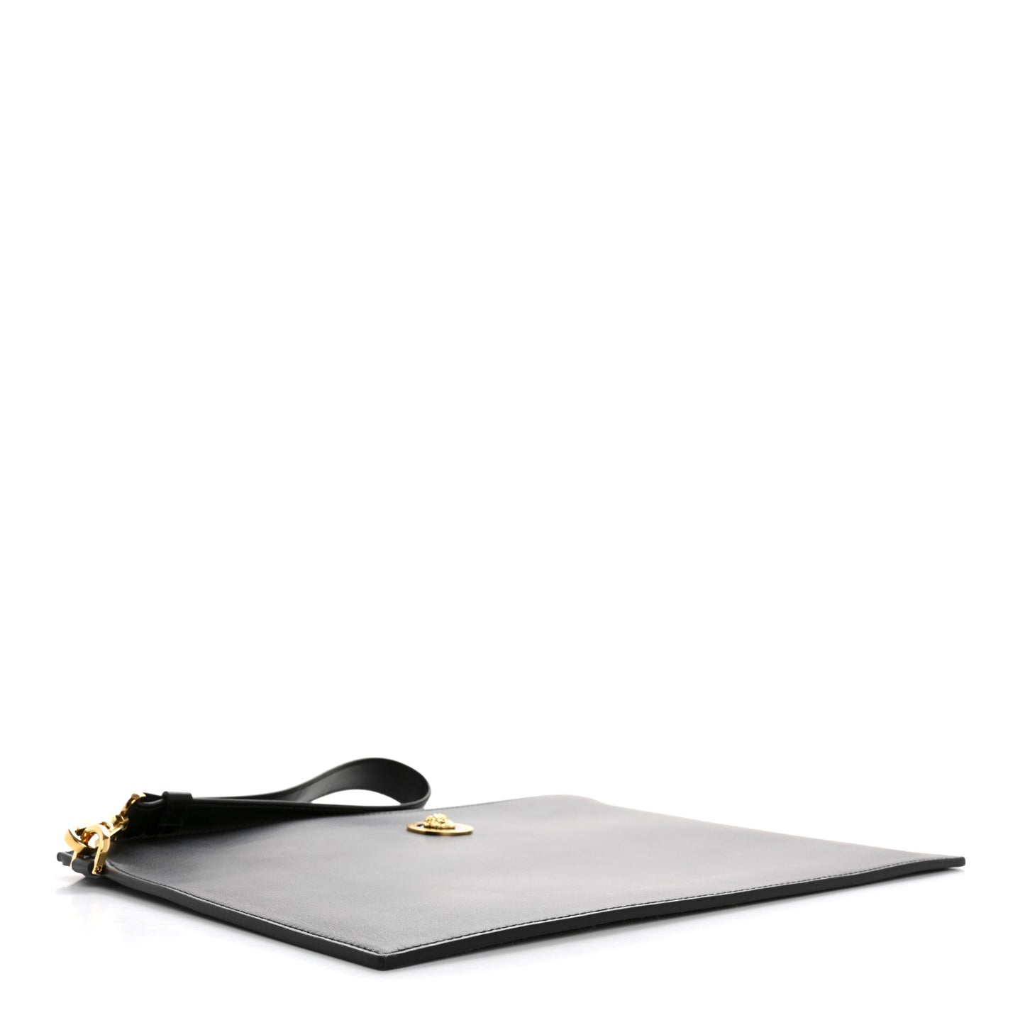 Vitello Tribute Icon Wristlet Bag Black