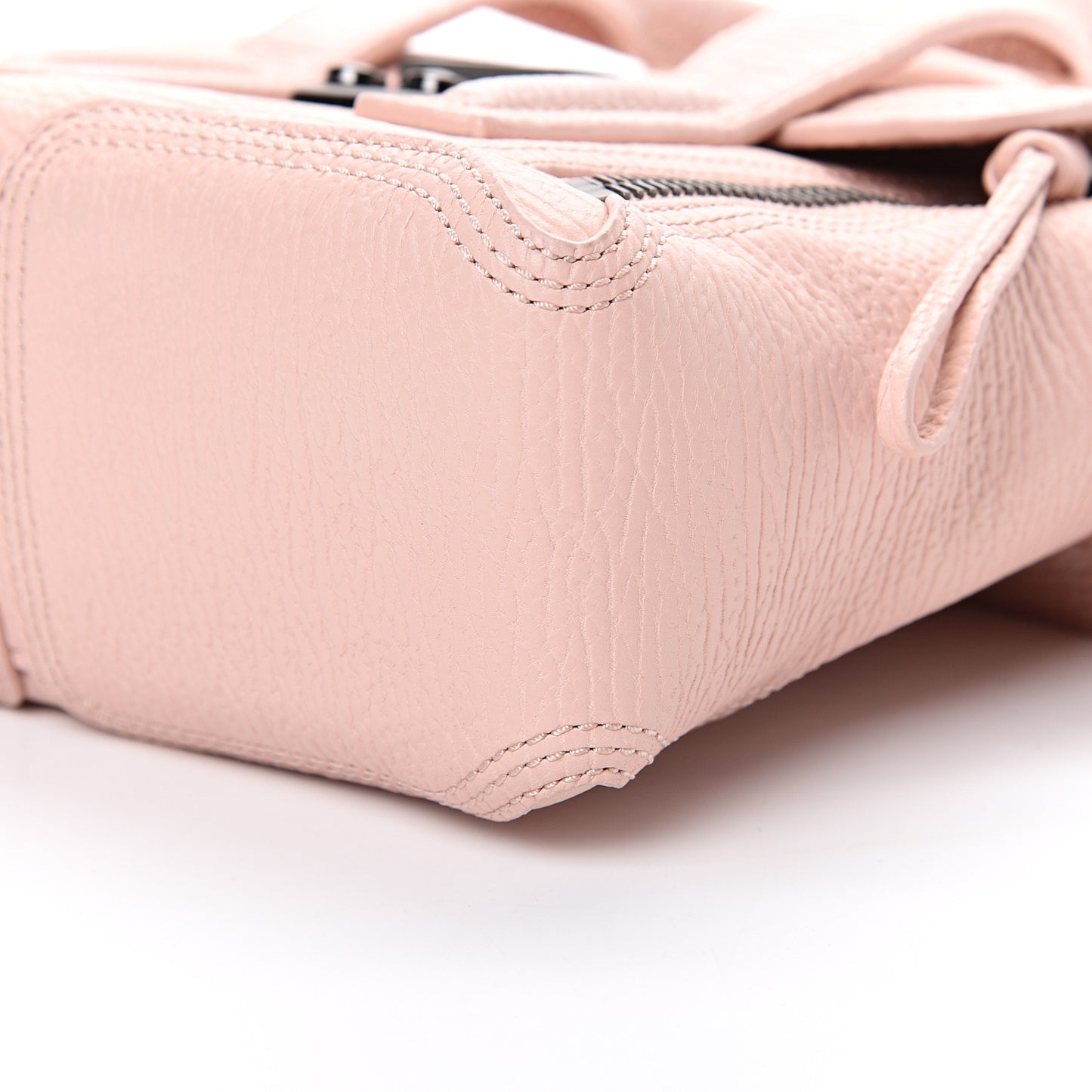 3.1 Textured Calfskin Mini Pashli Satchel Petal