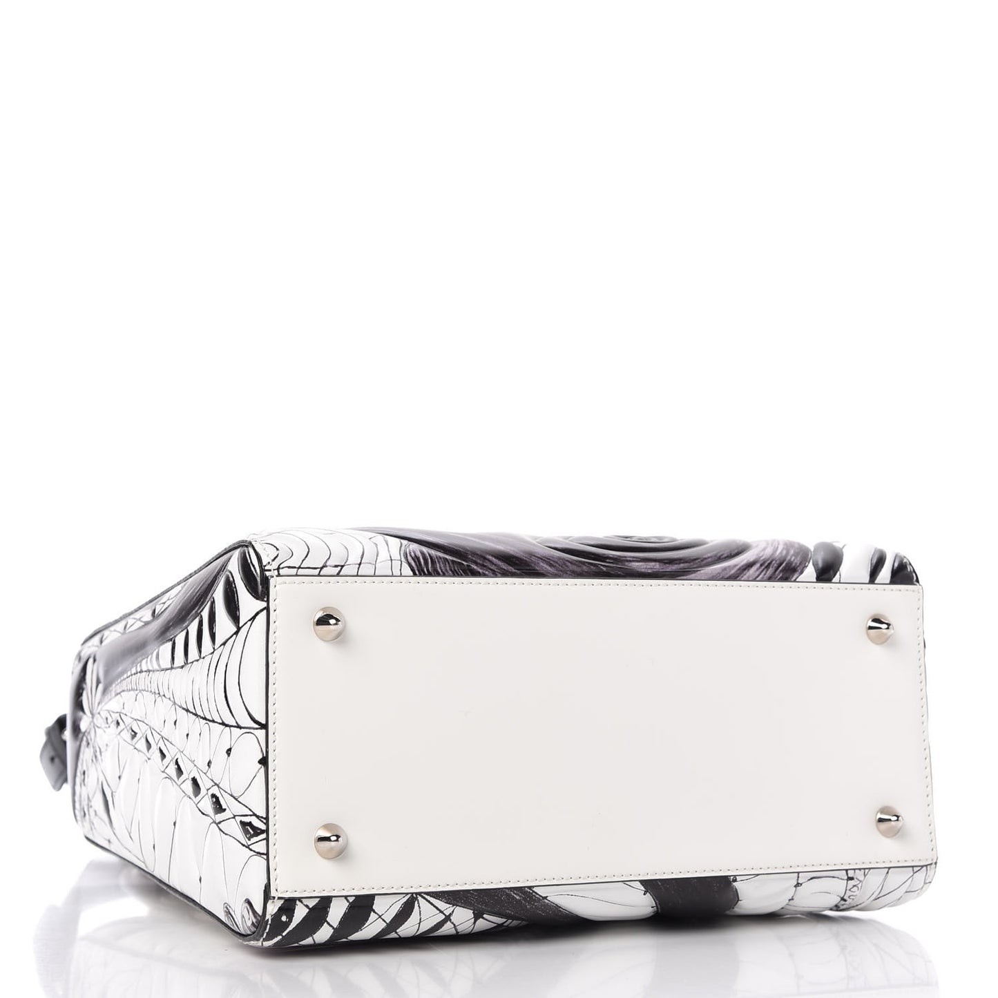 Calfskin Quilted Jack Pierson Art Lady Dior White Black Multicolor