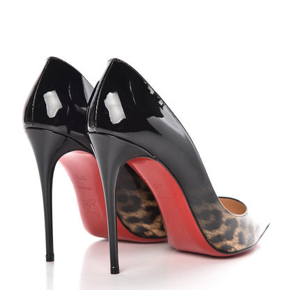 Christian Louboutin Patent Degrade Leopard Pigalle Follies 100 Pumps 39.5 Leopard Black 4 of 11