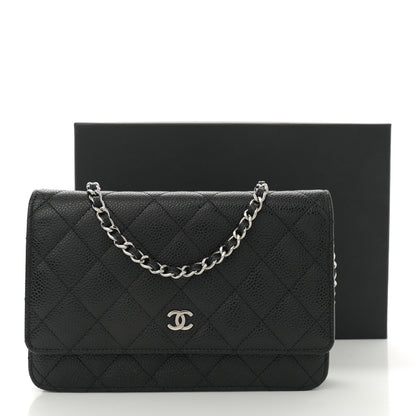Chanel Caviar Quilted Wallet On Chain WOC Black 11 of 11