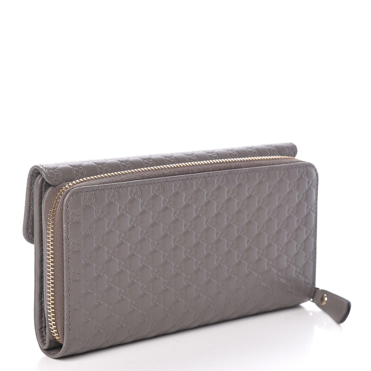 Soft Microguccissima Continental Zip Wallet Loess