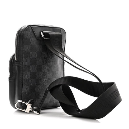 Louis Vuitton Damier Graphite 3D Amazone Sling Bag Black 3 of 9
